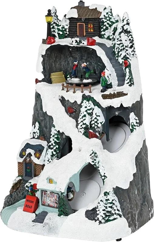 Visita la tienda de WELL HOME MOBILIARIO & DECORACIÓN Well Home Pueblo Navideño para decoración con Luces LED y Movimiento 19, 6x17, 7x30, 1cm — Decoracion Navidad