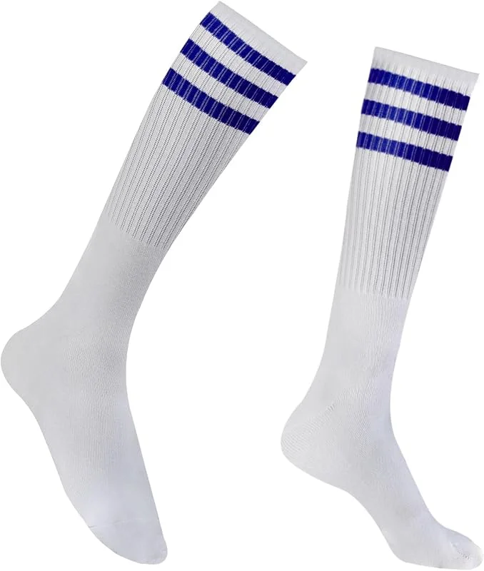 SycloPak Calcetines Deporte Mujer, Calcetines Altos Mujer, Calcetines Largos Mujer, Calcetines Largos, Calcetines Blancos Altos, Calcetines Rayas, Calcetines Blancos Niña, Calcetines Altos Niña Niño, Knee High Sock — Ropa Navidad