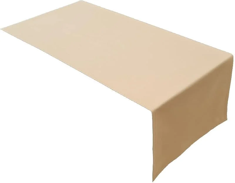 Lemos Home Camino de Mesa algodón, colección Concepto, Color y tamaño a Elegir (Camino de Mesa – 45 x 120 cm, Camel) — Hogar y cocina