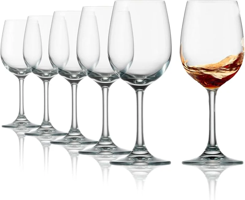 Stölzle Lausitz Copas de Vino de Oporto Weinland Set de 6, 230 ml – Elegantes Copas de Cristal Ideales para Vinos Dulces Tintos y Blancos, Oporto & Jerez – Apto para Lavavajillas, Made in Germany — Vino y mesa festiva