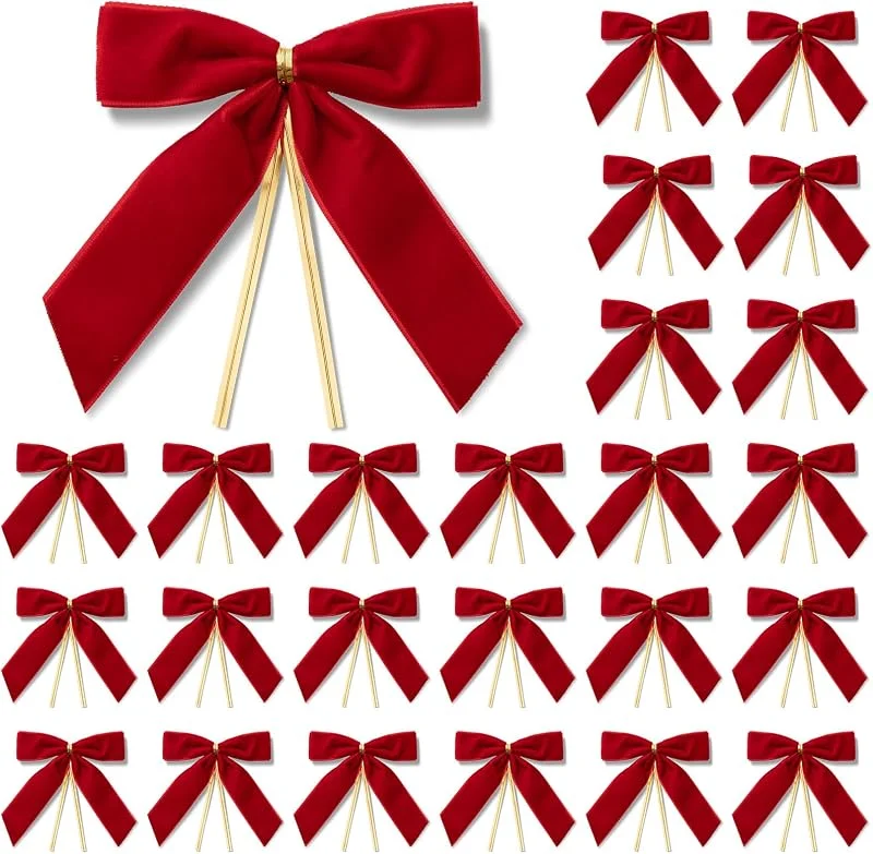 Visita la tienda de MORSUNBELA MORSUNBELA Lazos de Terciopelo para Regalo Decorativos Rojo — Envoltorio regalo