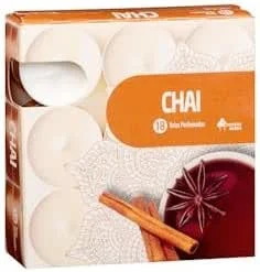 Genérico Vela perfumada Chai Bosque Verde pequeña Caja 18 velas Pack 2 — Cena a la luz de velas