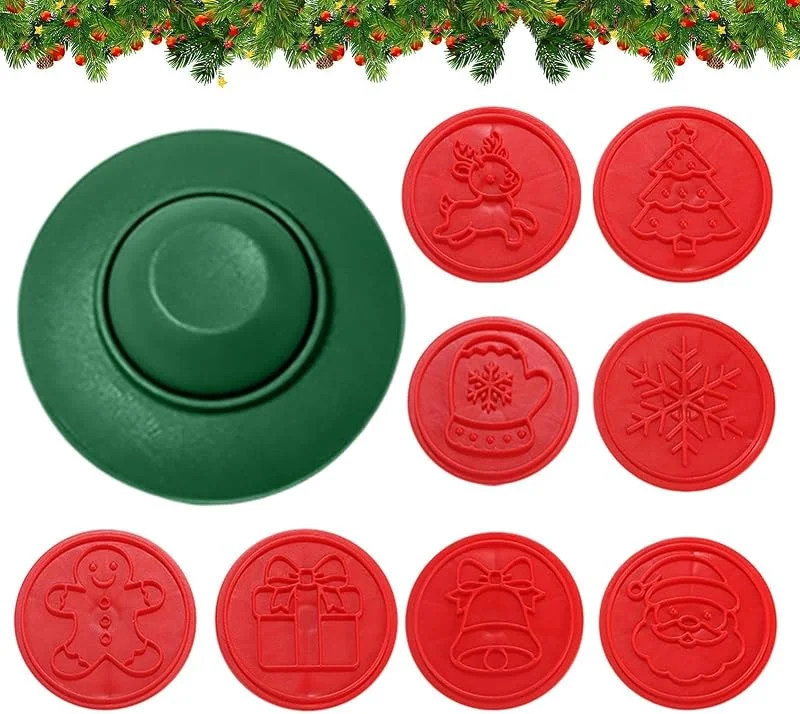 Generic Molde de prensa para tartas de Navidad antiadherente — Hogar y cocina