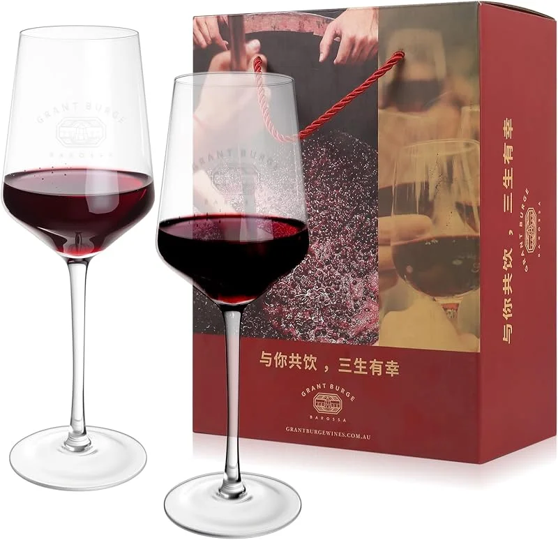 AIOUHMYM 2 Pcs Copas de vino personalizadas, Copas vino cristal — Vino y mesa festiva