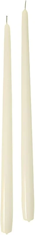 Cereria Di Giorgio Cereria de Giorgio risthò Velas cónicas para candelabro (Cera, Crema, 2.2 x 40 cm), 6 Unidad — Cena a la luz de velas