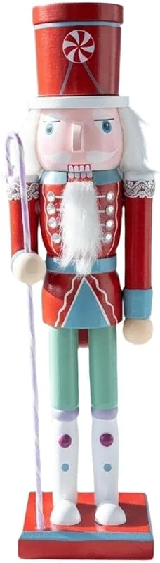 Genérico Figuras de Cascanueces 30 cm Figuras de Madera Divertidas y Festivas — Decoracion Navidad