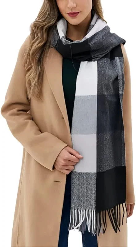 Visita la tienda de NLAND Bufanda Grande para Mujer Invierno - Pañuelos Cuello Fular Suave y Cálido — Ropa Navidad