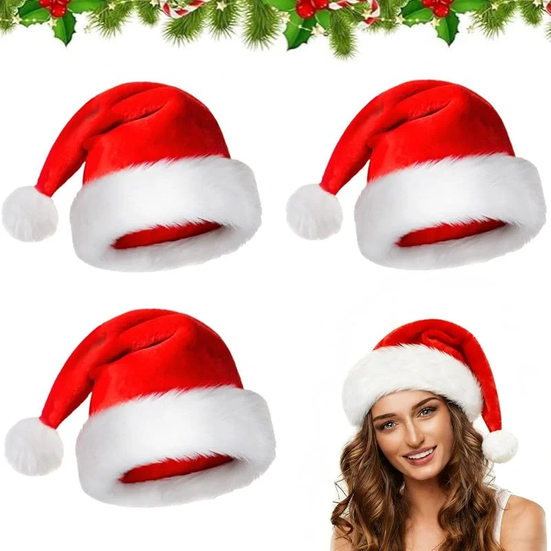 Tccydm 3 Pcs Gorro Papa Noel Bebe, Gorro Navidad Bebe, Go-rro Papa Noel, Go-rros Navidad, Go-rros De Papa Noel — Ropa Navidad