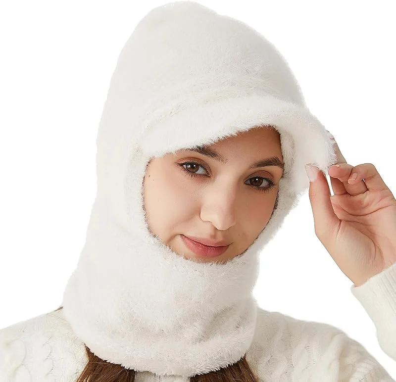 Visita la tienda de Rayson Rayson 3 en 1 Conjunto Bufanda y Gorro Invierno Mujer Elástico Cálido Sombreros con Pompón para Deportes Al Aire Libre — Ropa Navidad