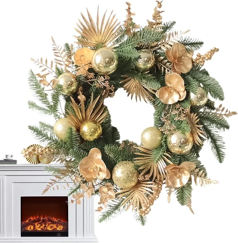 Generic Coronas de Navidad para puerta delantera de 19 pulgadas, decoraciones — Decoracion Navidad