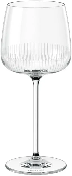 Villeroy & Boch - Afina, set de 4 copas de vino tinto de vidrio de cristal aptas para lavavajillas — Vino y mesa festiva
