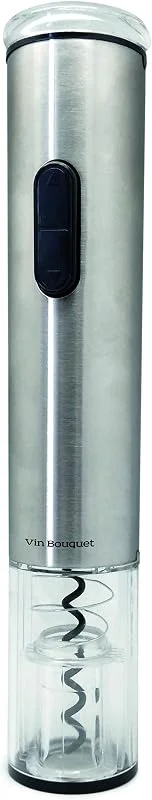Visita la tienda de VB VIN BOUQUET Vinbouquet Vin Bouquet FID 469 Sacacorchos eléctrico, descorchador inalambrico, Acero manganésico, 27 x 4.6 x 4.6 cm, 2 — Vino y mesa festiva