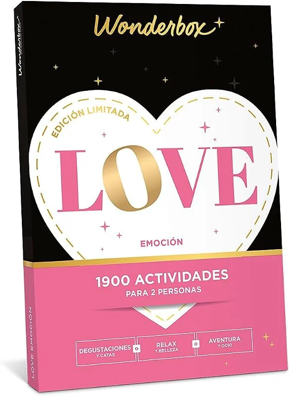 Visita la tienda de WONDERBOX Wonderbox - Caja Regalo Love Emoción - Sorprende A Quien Amas, Regalos Originales Para Parejas, Ideas Regalo Mujer, Ideas Regalo Hombre, Vivir Experiencias Juntos. — Envoltorio regalo