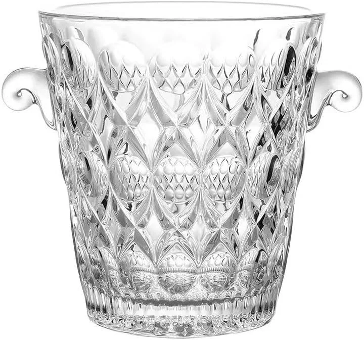 Lijiaxiuyc-101 Cubo de Hielo Crystal Glass Ice Bucket Household Champagne Beer Bucket Ice Pellet Bucket Thickened Cubo de champán — Vino y mesa festiva