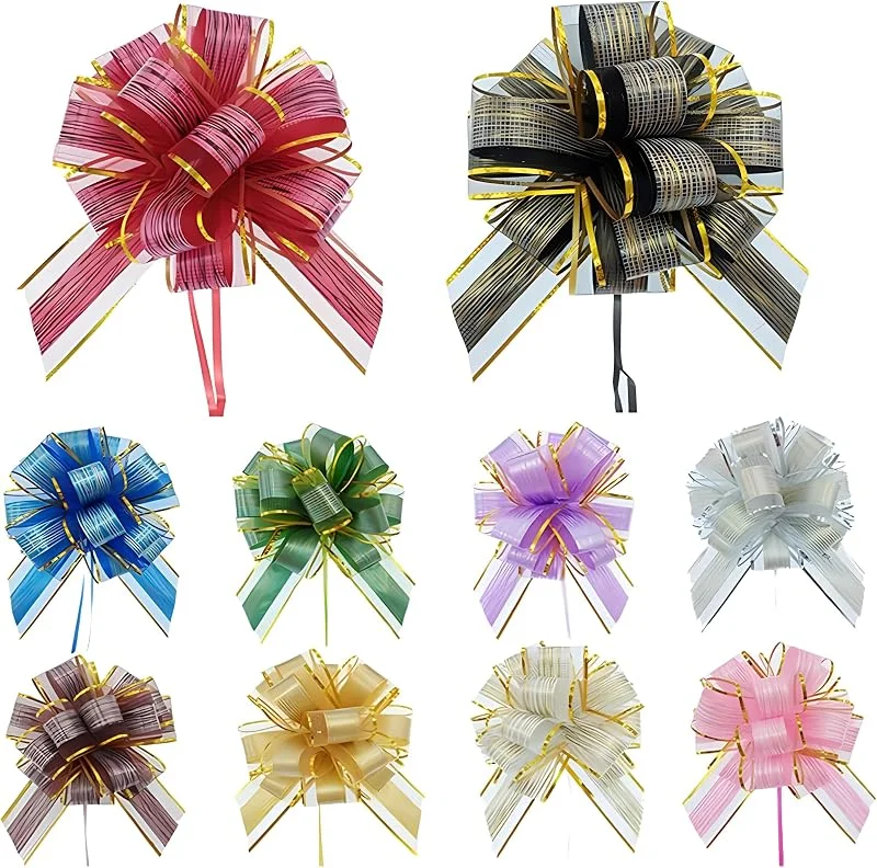 SHSHbuy 10 Piezas Lazos Regalos Grandes, Lazo de Envolver Regalo, Lazos Navideños para Regalos para Navidad, Fiesta Bodas Fiestas de Regalo y Decoración — Envoltorio regalo
