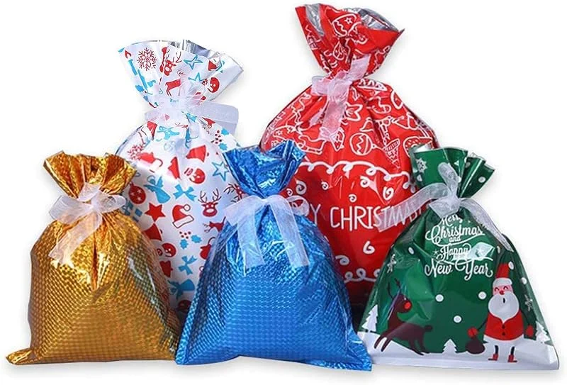 Visita la tienda de LAPONO Bolsa de Regalo con CordóN 30 Piezas de Varias Bolsas de Embalaje de VersióN Mejorada Bolsa de Cumpleaños Bolsitas de Adornos Navideños — Envoltorio regalo