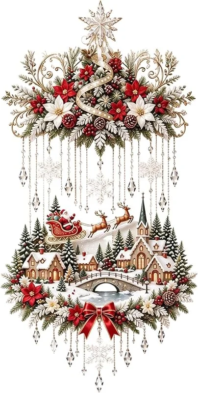 Generic Adornos de Navidad iluminados, decoración 2D para el hogar — Decoracion Navidad