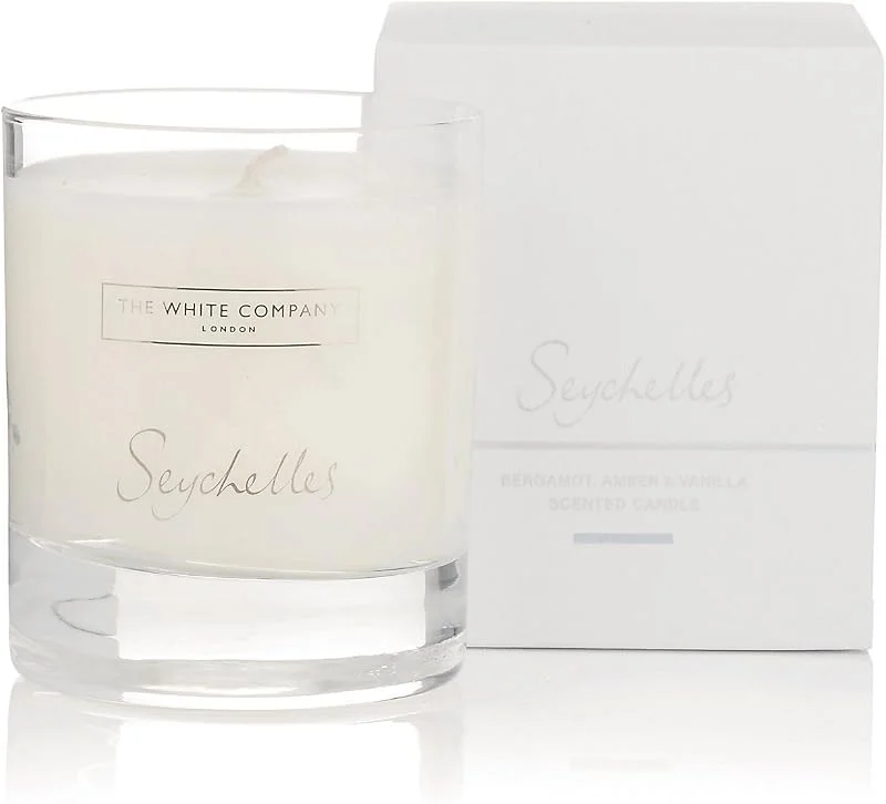The White Company Vela Seychelles Signature — Cena a la luz de velas