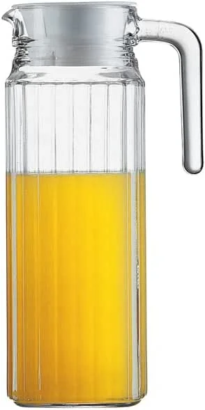 Arcoroc 70361 Quadro - Jarra de cristal (capacidad de 1, 1 L, 6 unidades) — Vino y mesa festiva