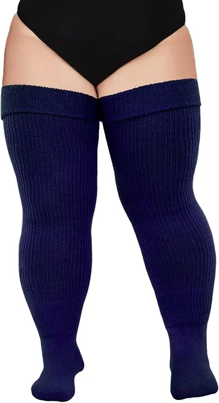 Visita la tienda de Moon Wood Moon Wood Calcetines Altos Mujer hasta el Muslo con Liguero Medias Gruesas sobre la Rodilla Tamaño Grande Halloween Cospaly — Ropa Navidad