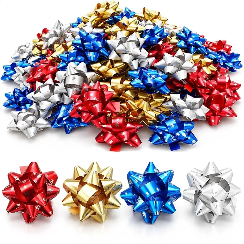 Visita la tienda de com-four COM-FOUR® 100 lazos de regalo - Lazos decorativos autoadhesivos — Envoltorio regalo