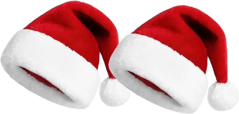 Visita la tienda de KONVINIT KONVINIT Gorro de Papá Noel para niños, color rojo — Ropa Navidad