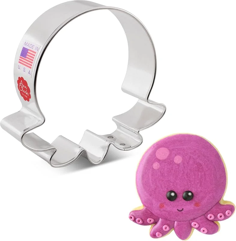 Visita la tienda de Ann Clark Cookie Cutters Ann Clark - Cortador de galletas de pulpo, 3 pulgadas, fabricado en Estados Unidos — Hogar y cocina