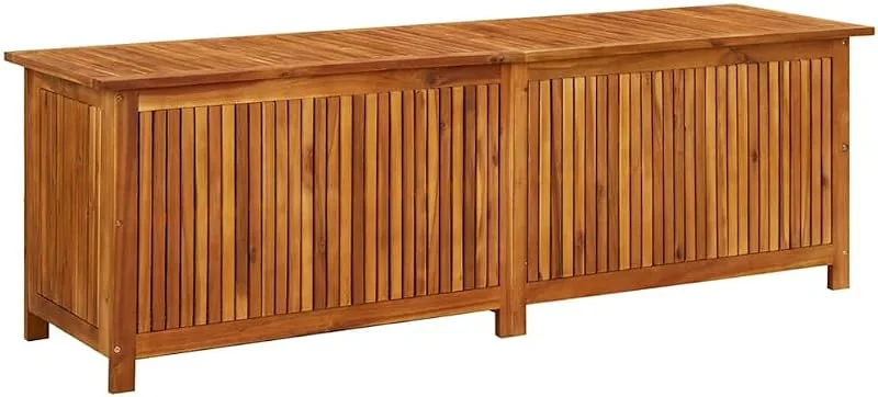 Visita la tienda de vidaXL vidaXL Caja de almacenaje de jardín madera maciza acacia 175x50x58 cm — Adviento y mesa