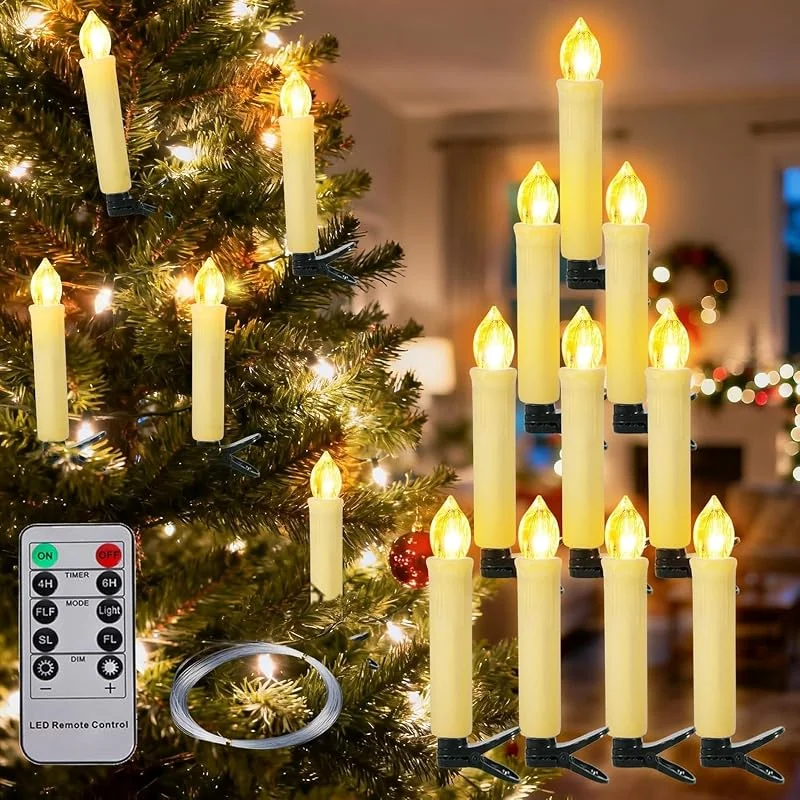 SPVN 10 Velas LED de Árbol de Navidad Decoracion Halloween — Luces Navidad