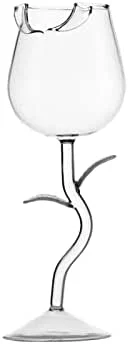 Visita la tienda de Ejoyous Copas de Vino Tinto en Forma de Rosa, 280 ml, Vidrio de Borosilicato — Vino y mesa festiva