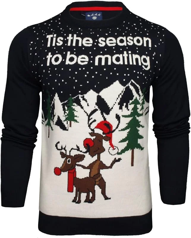 Xact Jersey navideño para hombre, novedoso y divertido tema travieso — Ropa Navidad
