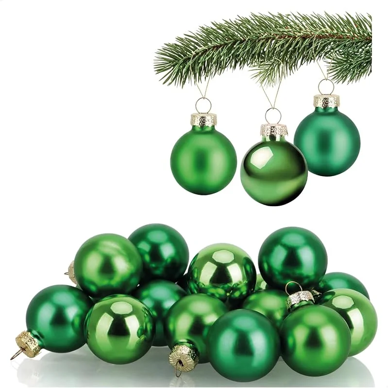 Visita la tienda de com-four COM-FOUR® 20x Mini Bolas de Cristal para árbol de Navidad, pequeñas Bolas — Decoracion Navidad