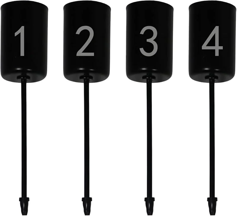JINGTOPS 4 Candelabros para Velas Pcorona De Adviento, Candelabro con Espinas Negras, Candelabros Decorativos De Velas Metal, Portavelas De Palo De ø 2.5 Cm con Logotipo Numérico para Velas Pequeñas — Adviento y mesa