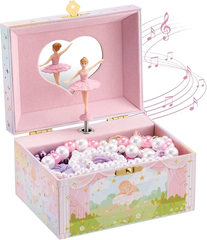 Visita la tienda de ProCase ProCase Caja Musical Niña con Muñeca Bailarina Giratoria (sin Joyas) — Envoltorio regalo