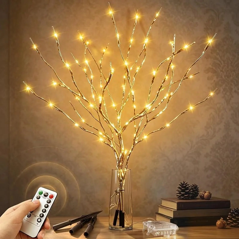 Visita la tienda de Bopertrove 3 Piezas Decoracion Navidad Hogar, Arbol Navidad Luces LED con Pilas, Decoracion Natal Habitacion, Christmas Decor, Navidad Decoración Casa, Decoracion Navidad Interior Exterior, con Mando a Distancia