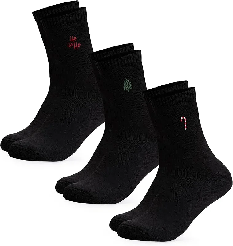 Visita la tienda de Occulto Occulto calcetines navidad negros para hombre & mujer pack de 3 (modelo Nick), calcetines algodón — Decoracion Navidad