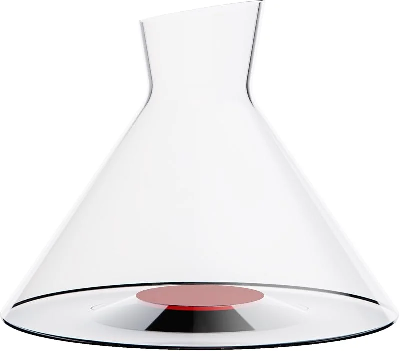 Trebonn SplitGlass – Decantador de vino rojo – Decantador de vino de cristal hecho a mano – Diseño elegante para oxigenación del vino – Capacidad 1, 5 L — Vino y mesa festiva
